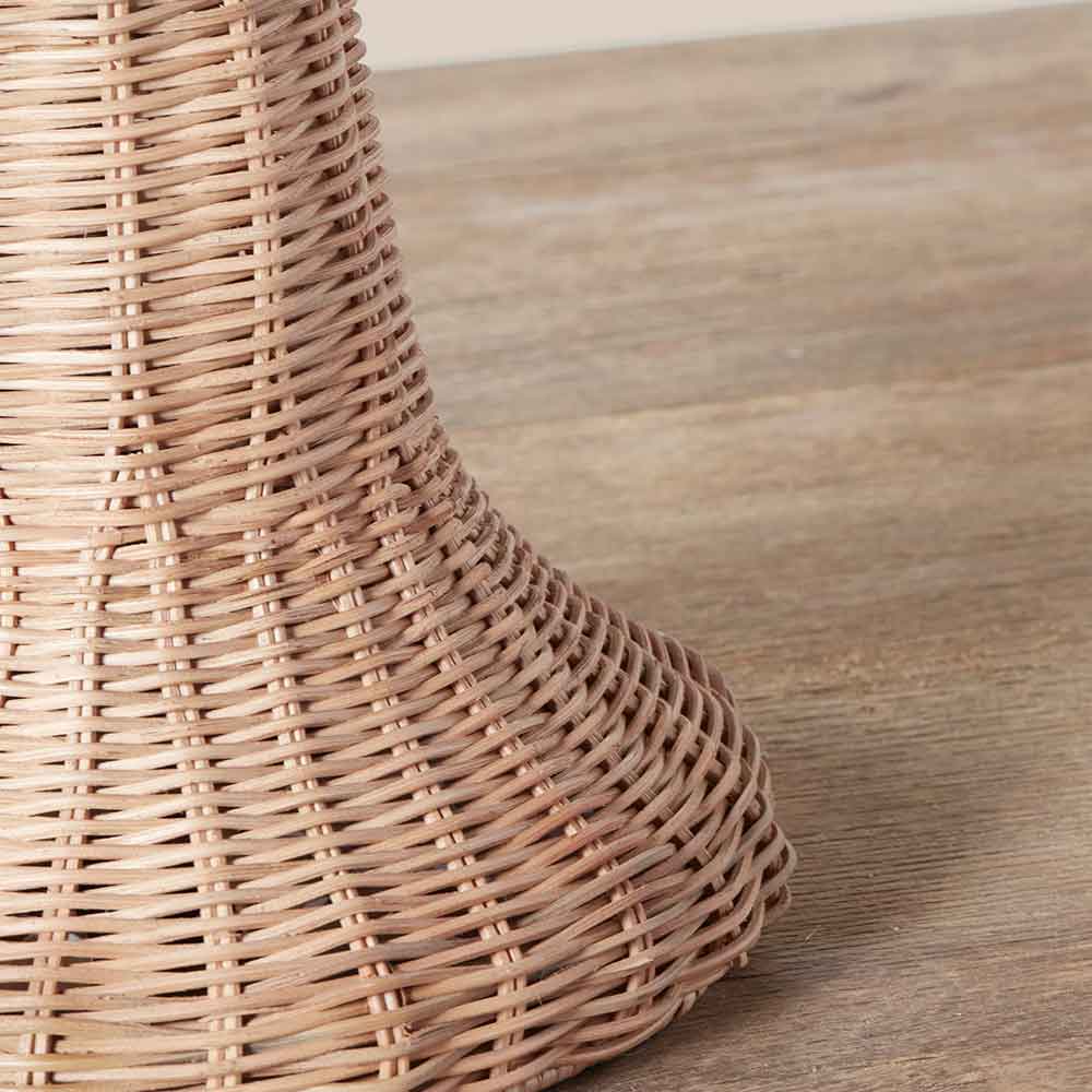 Woven Rattan Mushroom Table Lamp – Natural